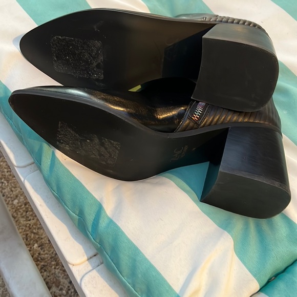 New!!! Zac Posen Tenesha Black Leather Heeled Ankle Boot Size 8.5 - Picture 8 of 14